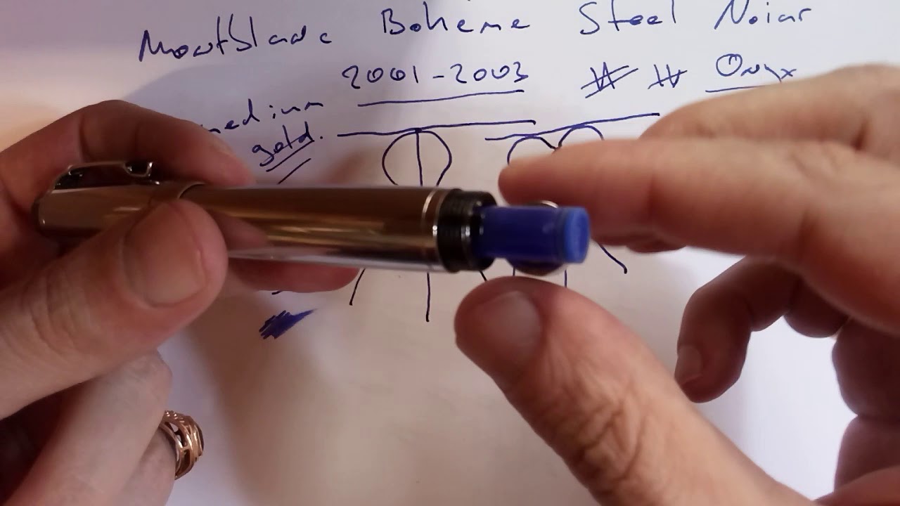 Обзор перьевой ручки Montblanc Boheme Steel Noir