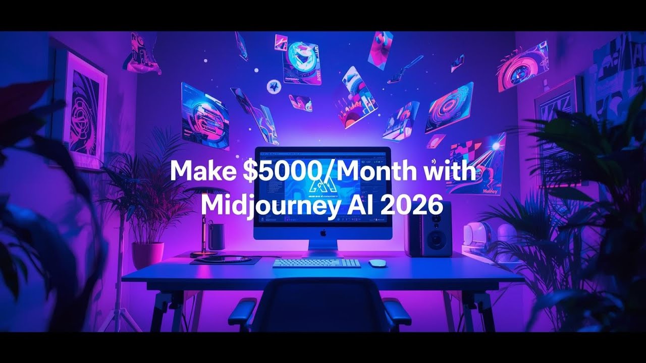 How to Make $5000/Month Using Midjourney AI in 2026 🎨 | Full AI Art Business System Explained!