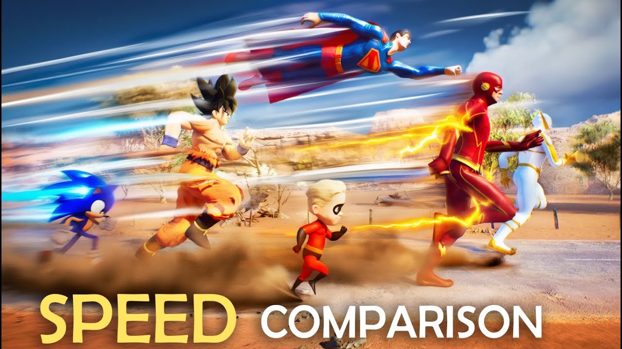 Fastest Characters | 3D Running Speed Comparison