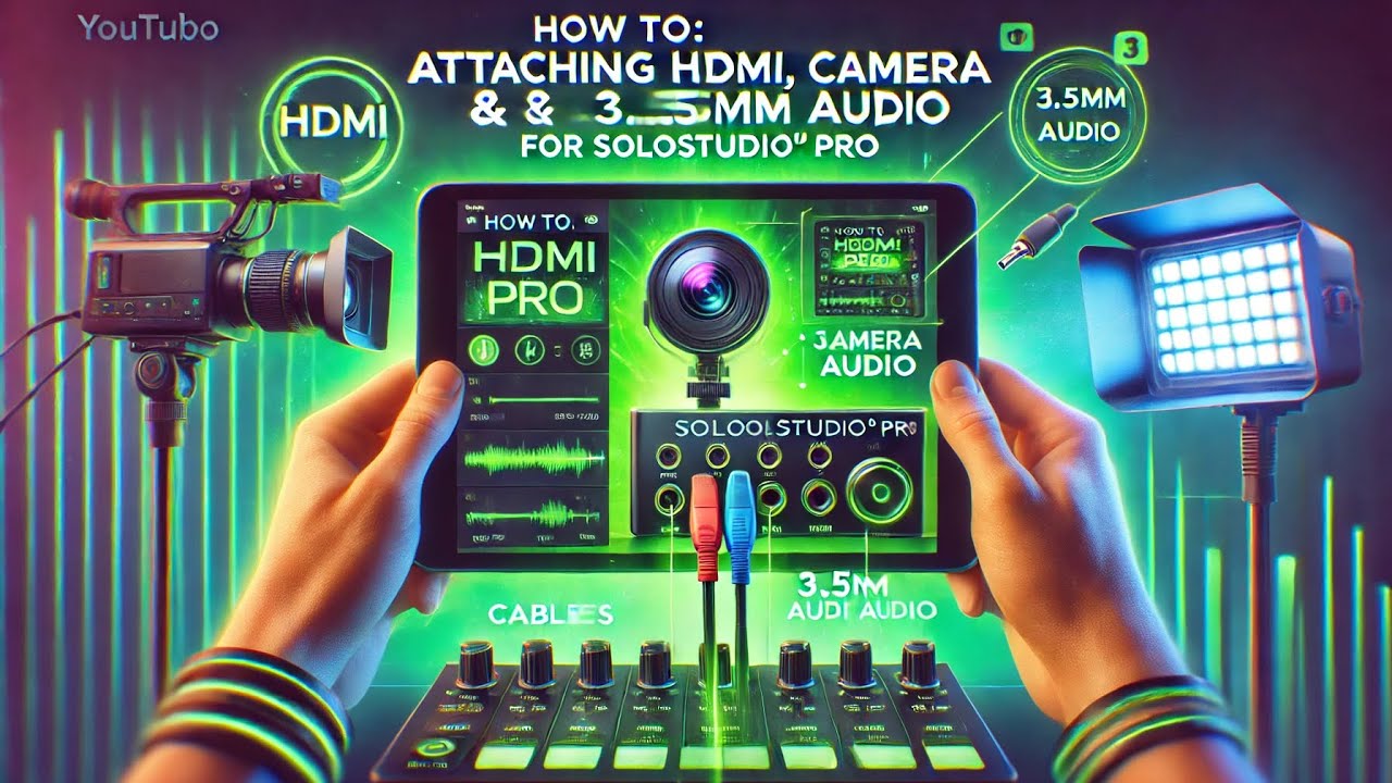 How to: Attaching HDMI, Camera & 3.5mm Audio for SOLOstudio® PRO