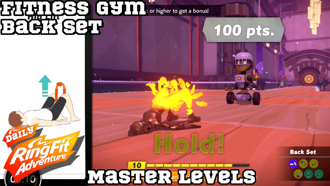 MASTER | Fitness Gym: Back Set | DAILY Ring Fit Adventure - No Commentary