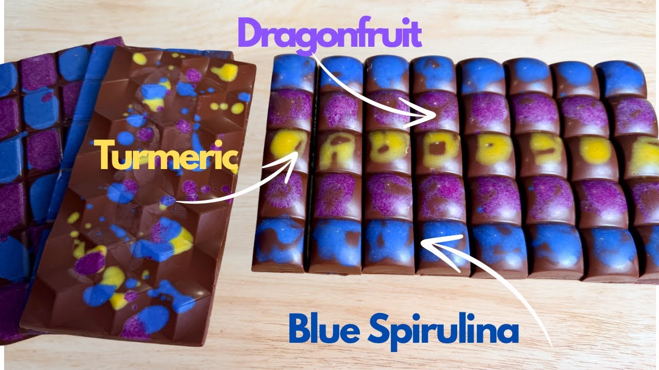 Dragonfruit + Blue Spirulina + Turmeric Cocoa Butter Colours 🎨 