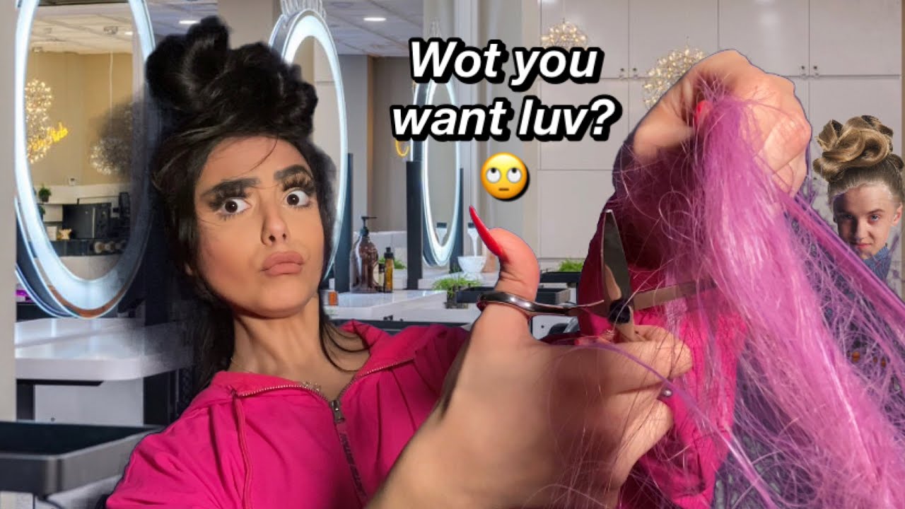 ASMR~ British Girl Chav Hairstylist Ruins your Hair Roleplay