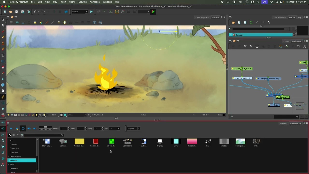 Toon Boom Harmony 22 - Adding Effects Nodes