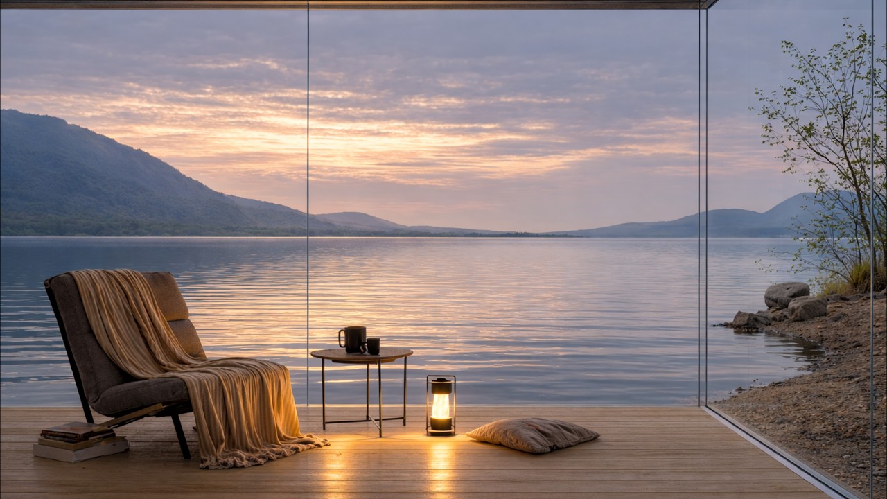 Quiet Lake Window Piano for Study, Focus, Relaxation & Sleep | 호숫가 창가 피아노 3시간