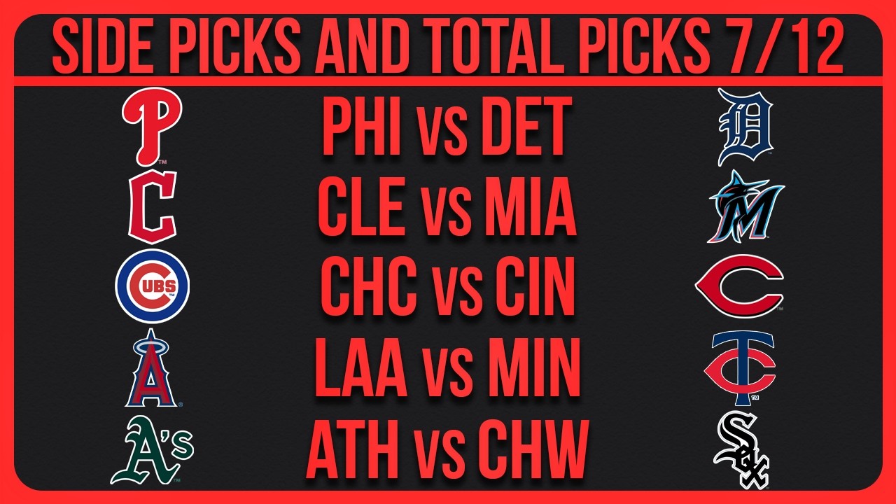MLB Picks Today Sunday 7/12/26 MLB Picks & Predictions Today