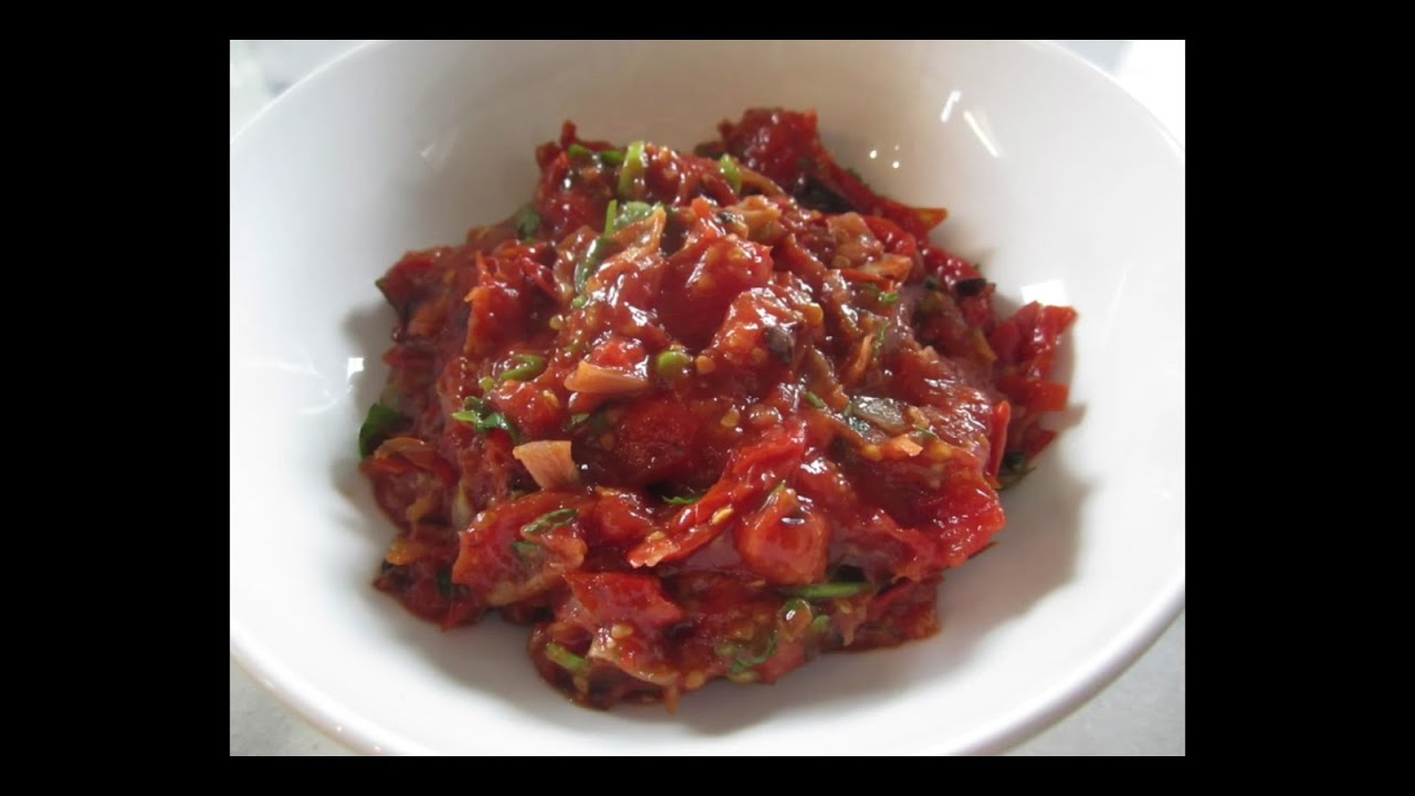 How to make JEOW MAK LEN | Roasted Tomato Salsa | House of X Tia | #laofood #laos #tomatosalsa