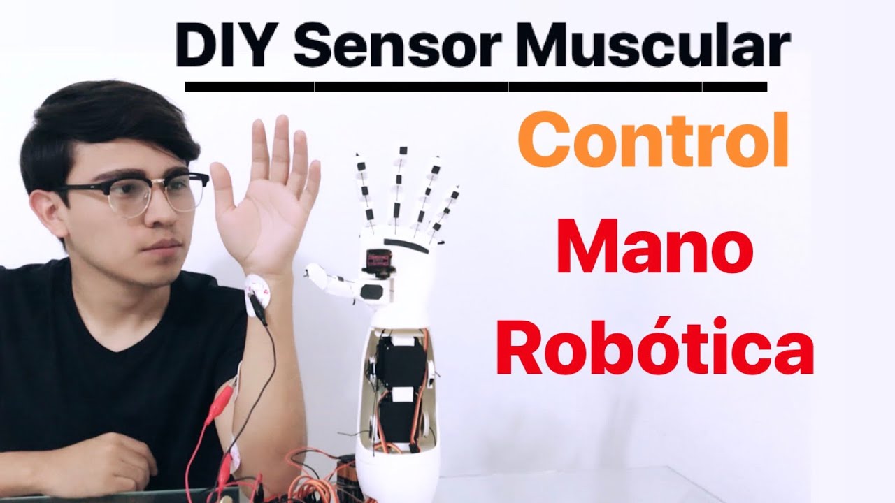 Mano robotica Arduino - CONTROL POR EMG (sensor muscular)