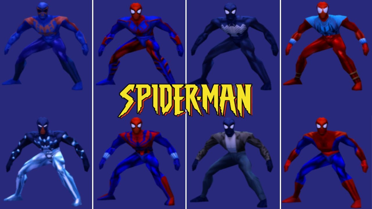 Spider-Man (2000) All Suits Gameplay Showcase (4K)