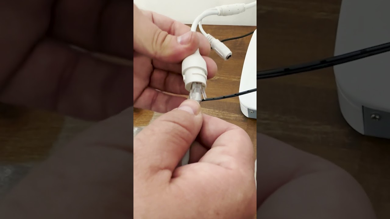 IP camera + POE switch connection with NVR