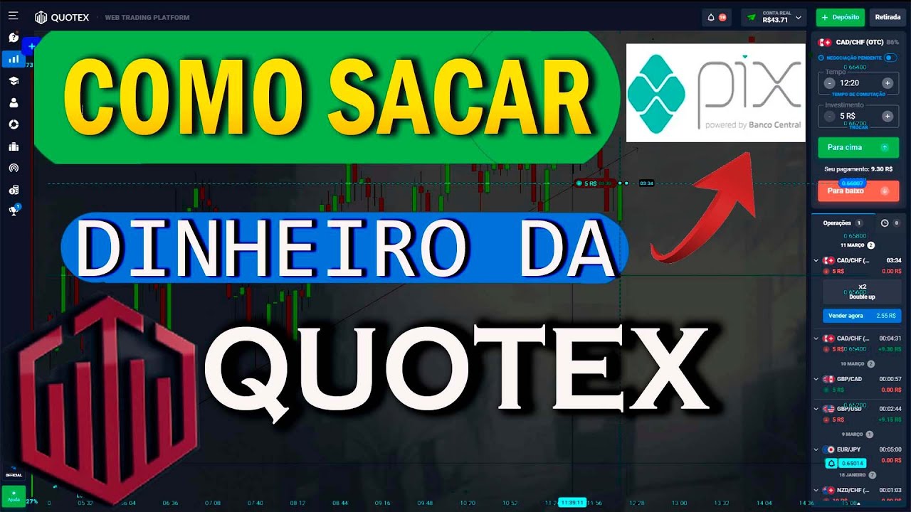 COMO SACAR DINHEIRO DA QUOTEX VIA PIX!