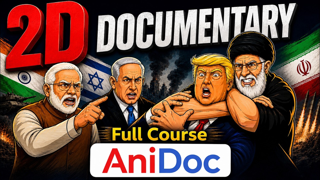 2D Documentary Video Kaise Banaye Like AniDoc Style (Full Course Free)