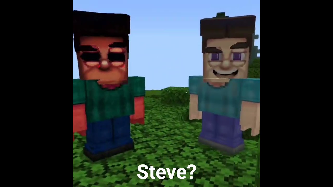 Minecraft Grotesque Steve Mod Bedrock #minecraft #shorts