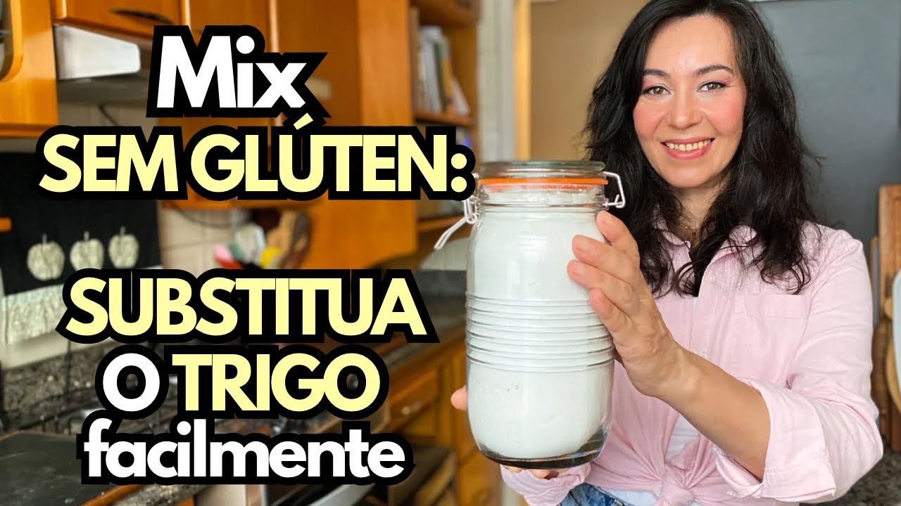 MIX de farinha SEM GLÚTEN fácil - faça e use como SUBSTITUTO para muitas receitas com TRIGO!