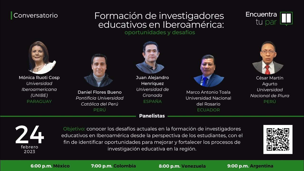 Conversatorio: Formación de investigadores educativos en Iberoamérica: oportunidades y desafíos