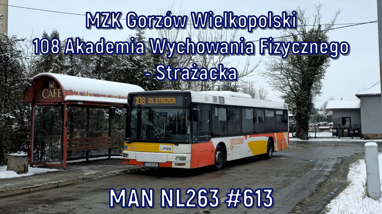 MZK Gorzów Wlkp. - linia 108, MAN NL263 #613