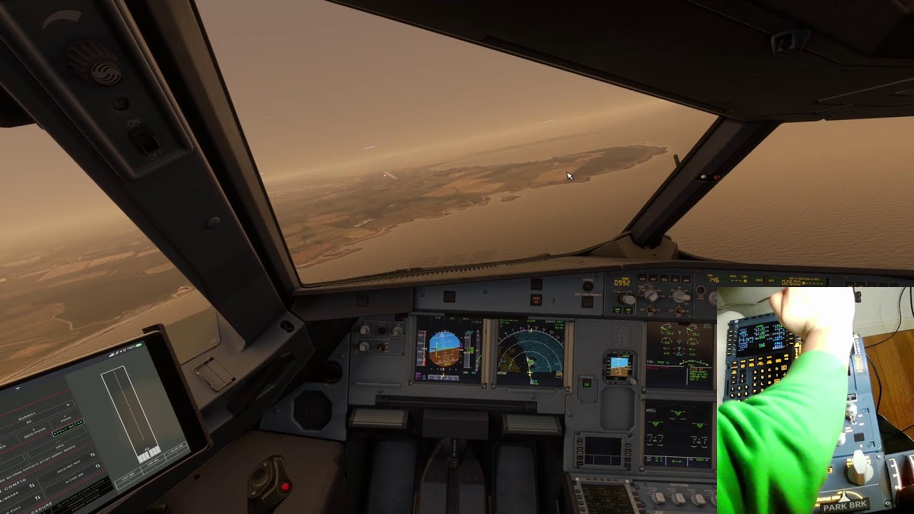 ✈️ COCKPIT CAM! Crossing the Channel! Montbeliard - Isle of Man ✈️ Iberia A320 Adventure