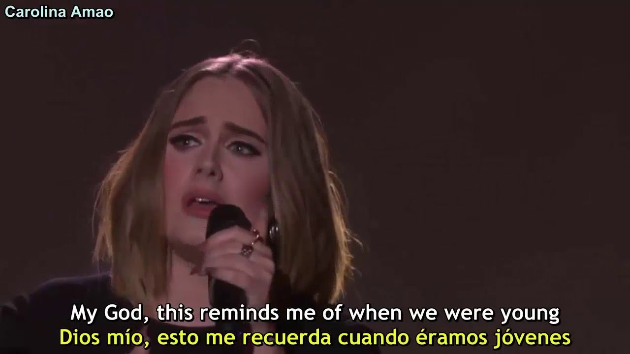 Adele - When We Were Young [Lyrics + Sub Espa&ntilde;ol]