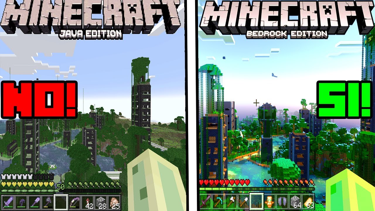 MINECRAFT JAVA vs MINECRAFT BEDROCK! - LA VERSIONE MIGLIORE?