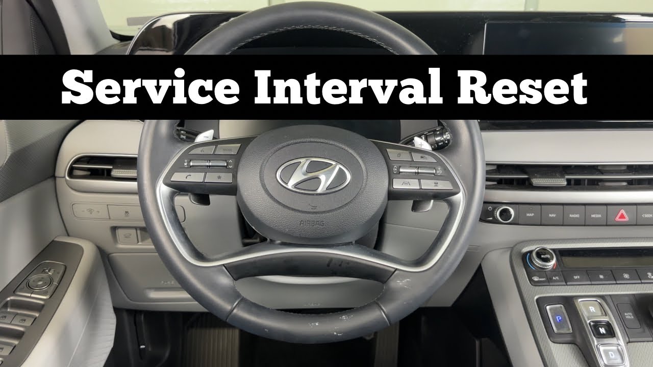 How To Reset 2023 - 2025 HYUNDAI PALISADE Service Interval Due - Clear Oil Change Life & Maintenance