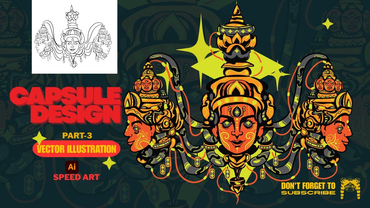 Capsule Collection Part 3 | Trimurati Inspired T-Shirt Design | Vector Speed Art