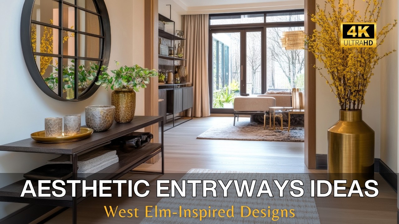 Aesthetic Entryways for Small Homes: West Elm-Inspired Designs with Premium Finishes