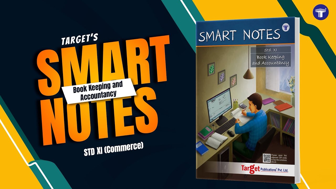 Std 11 Book Keeping and Accountancy Smart Notes Book | FYJC BK Guide | Target Publications