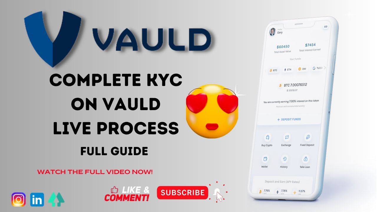 Complete KYC on Vauld || Live Process for KYC || Vauld Crypto KYC