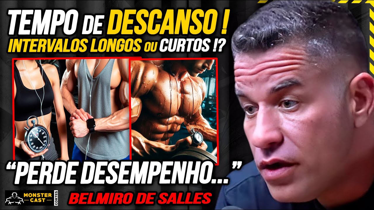 A REAL DO INTERVALO ENTRE AS SÉRIES ! QUAL O TEMPO de DESCANSO CORRETO !? | BELMIRO DE SALLES