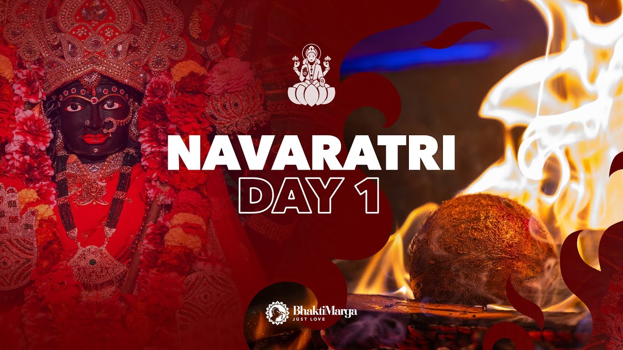 Navaratri 2025 - Shailaputri Devi (Day 1) | Bhakti Marga LIVE Event