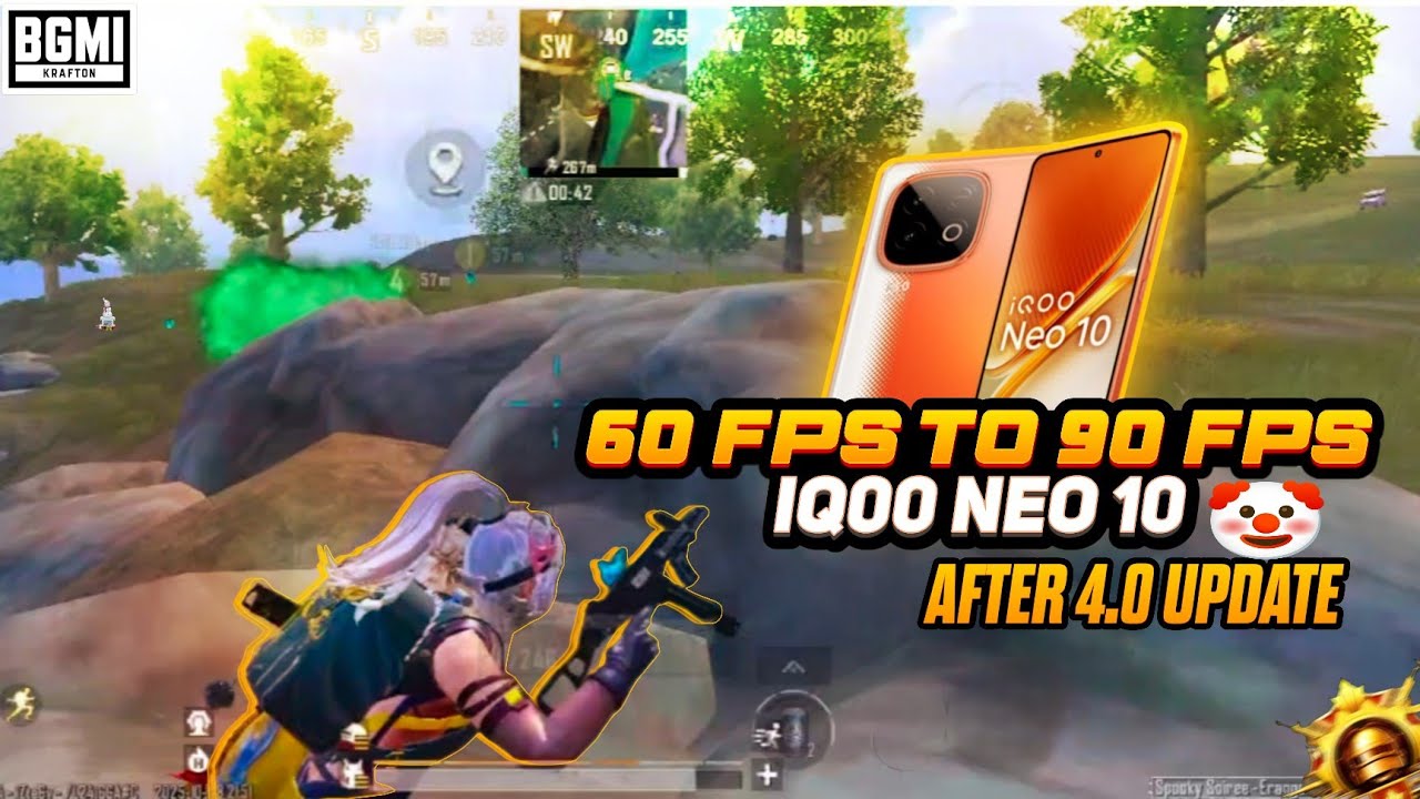 iQOO Neo 10 BGMI 4.0 Update: 60 FPS to 90 FPS Gameplay Test🔥#IQOONeo10 #IQOOIndia #iqooneo10unboxing