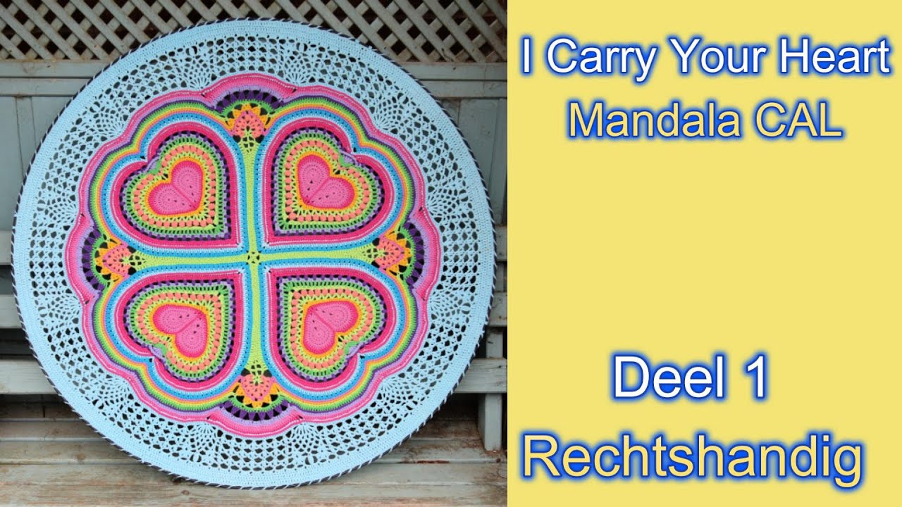 Mike's Creatieve Wereld | I Carry Your Heart Mandala | Deel 1 rechtshandig
