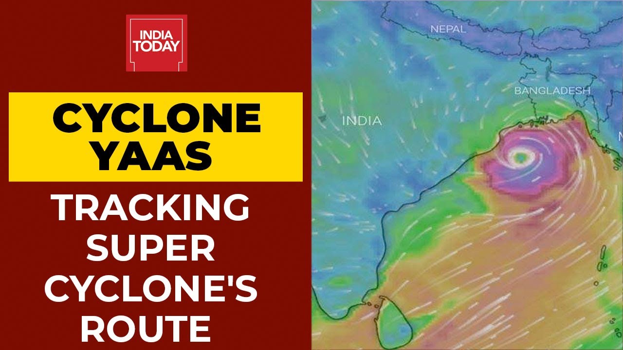 Tracking Predicted Route Of Super Cyclone Yaas