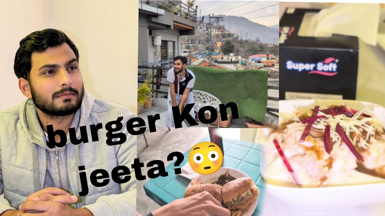 Aj khelana prh gya burger 🍔🥺😳,free ma Khya chat 🤭❤️