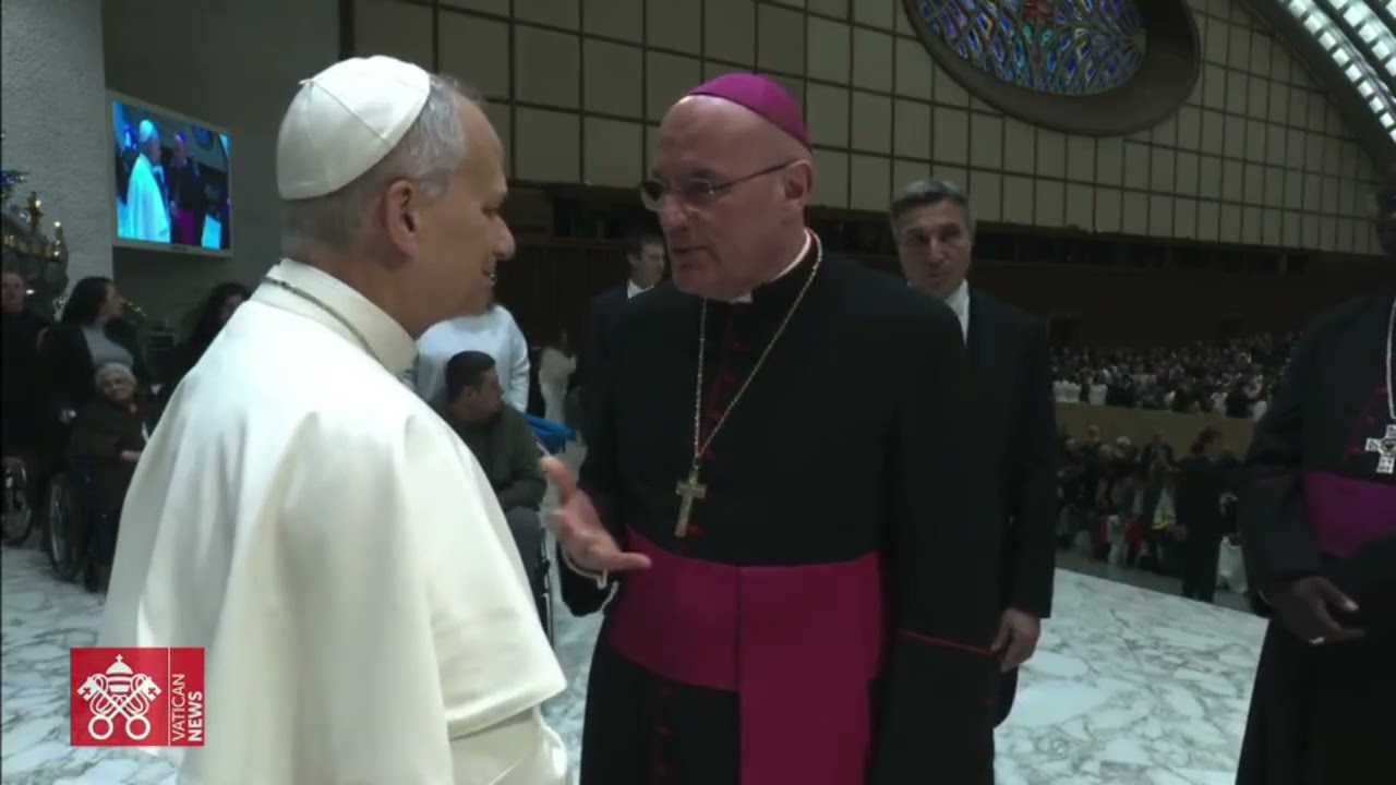 Encuentro Monseñor  Garita y Papa León XIV