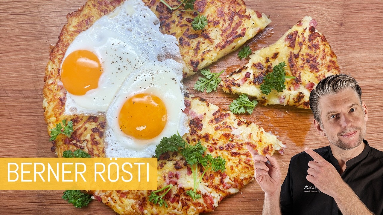 Krosses Berner Rösti mit knusprigem Speck