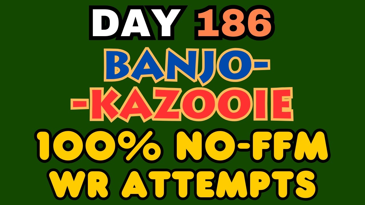 PUSHING FOR 1:58:3X!! | Day 186 of Banjo-Kazooie 100% No FFM Speedruns (N64) | WR of 1:59:04