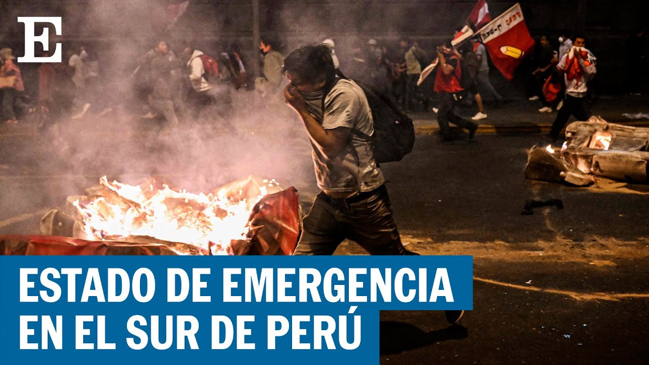 As&iacute; son los disturbios en Per&uacute; por la detenci&oacute;n de Pedro Castillo