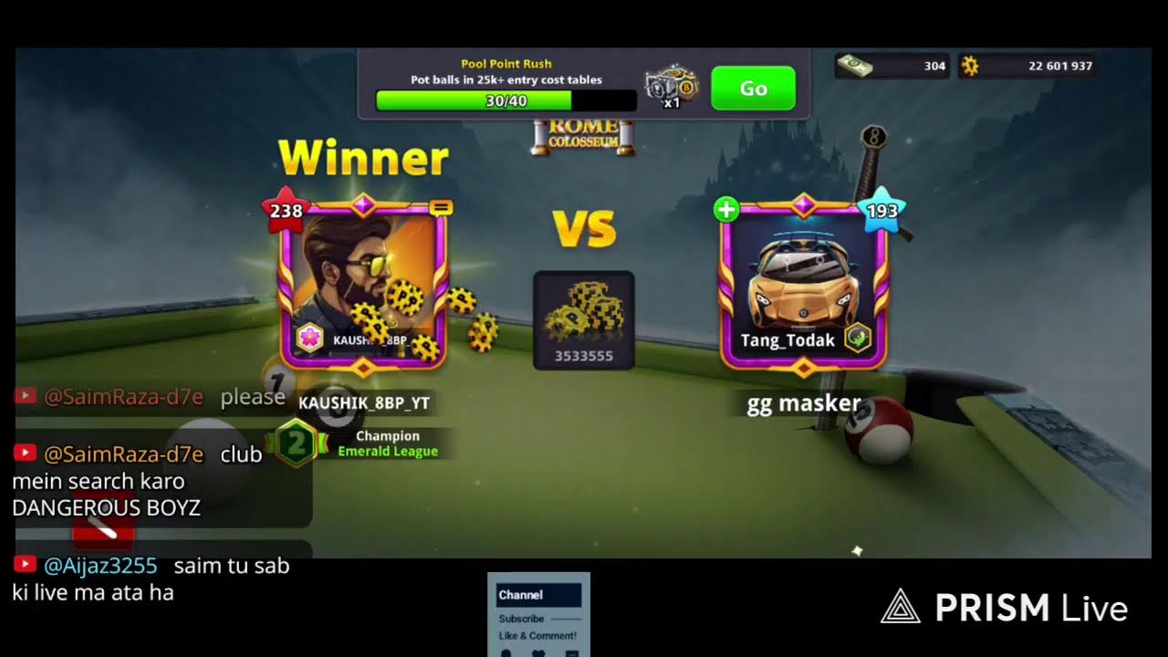 8 ball pool Live