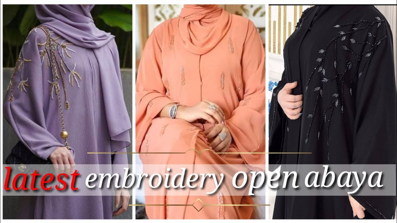 modest abaya style 2023 | letest front open abaya | new dubai abaya