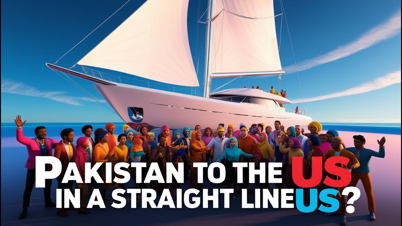 Pakistan to Usa in a straightline#drakepassage #geography #usa #PakistanToUSA #Travel #Adventure