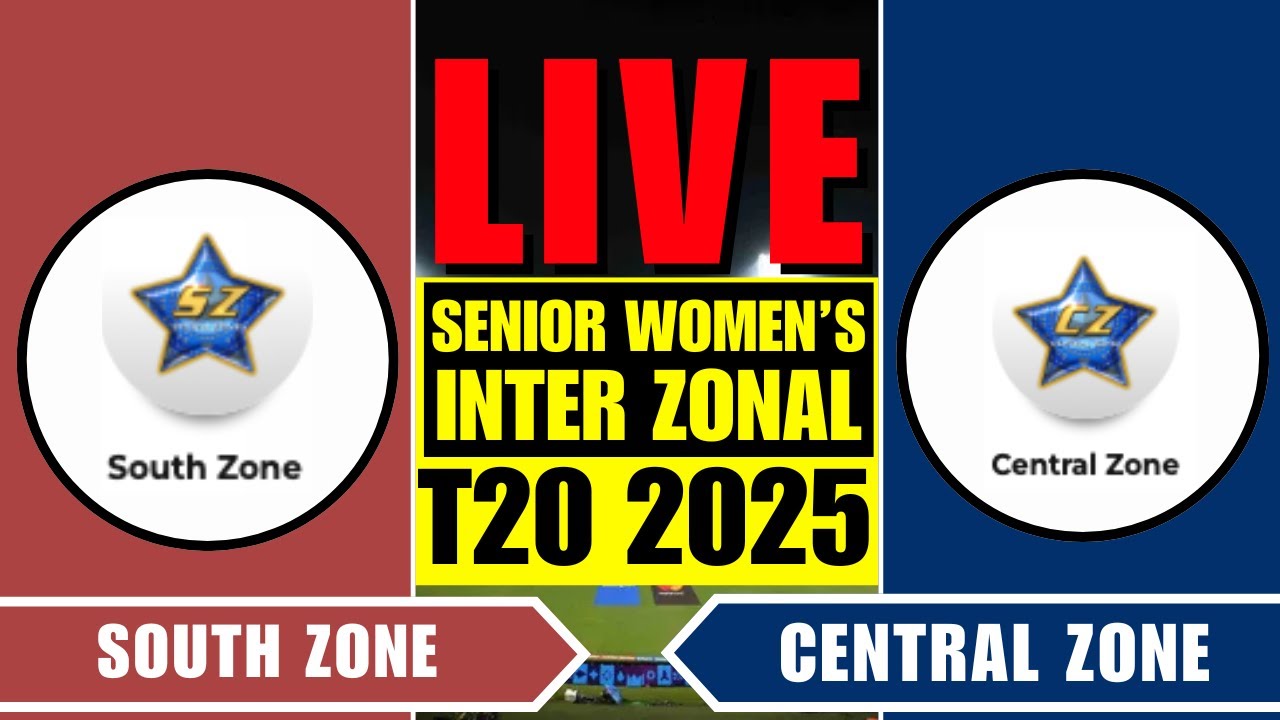 CENTRAL ZONE vs SOUTH ZONE LIVE | CZ-W vs SZ-W - 6TH T20