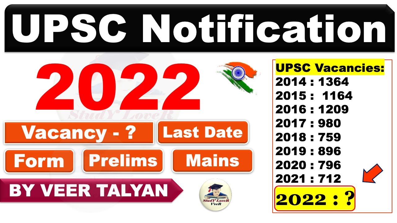 UPSC CSE Notification 2022 out - 861 Vacancies #UPSC #CSE #IAS #IPS latest News 2022 By VeeR