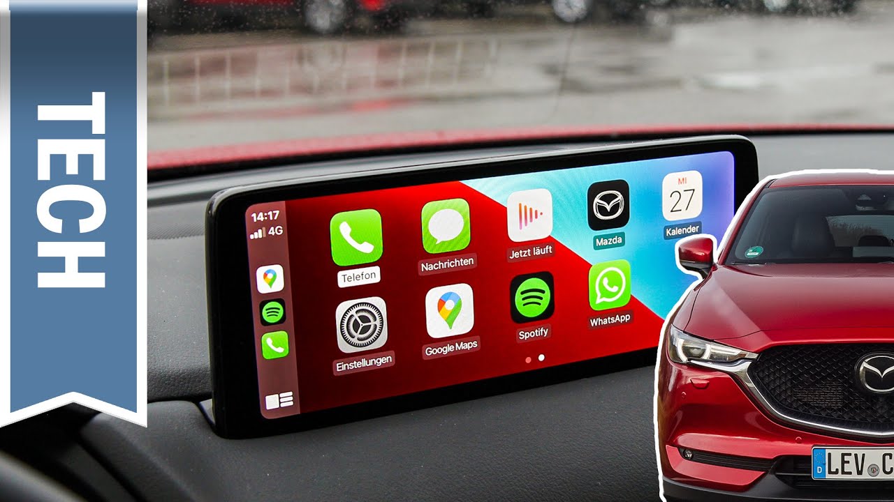 Neues 10,25 Zoll Infotainment im Mazda CX-5: Apple CarPlay, Navigation & 360 Grad Monitor im Test