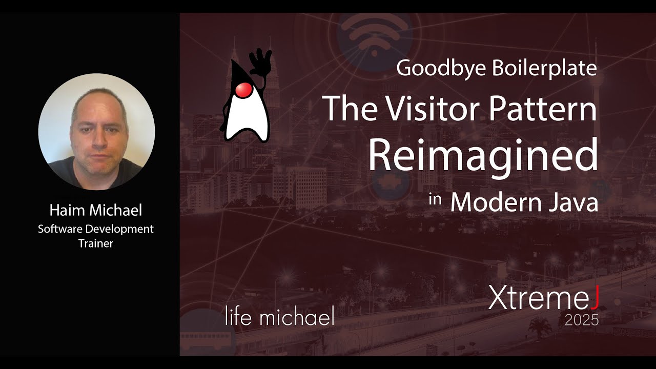 Goodbye Boilerplate: The Visitor Pattern Reimagined in Modern Java | Haim Michael