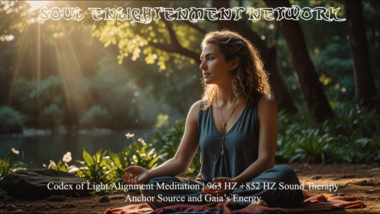 Codex of Light Alignment Meditation | 963 HZ +852 HZ Sound Therapy | Anchor Source and Gaia's Energy