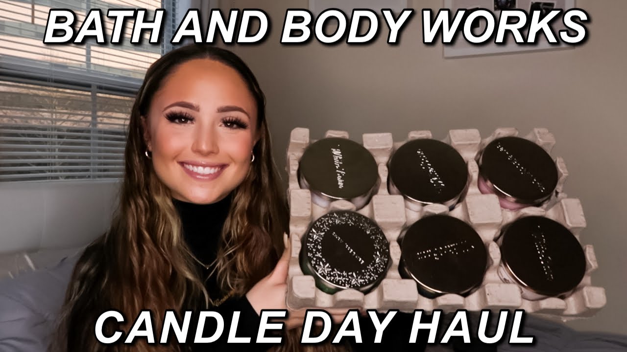 BATH AND BODY WORKS CANDLE DAY HAUL!