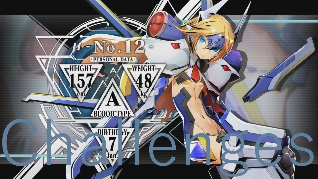 Blazblue Central Fiction Mu-12 Combo Trials