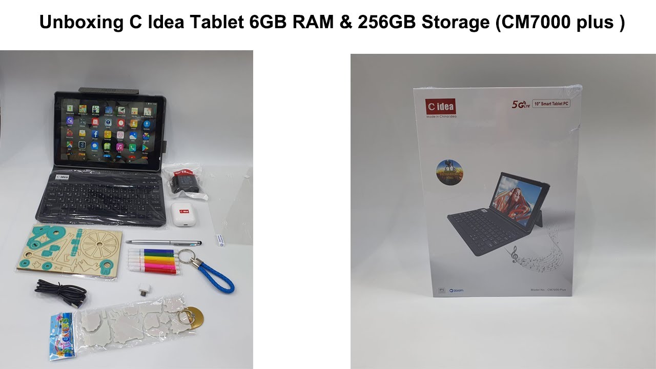 Unboxing C Idea Tablet 6GB RAM & 256GB Storage (CM7000 plus )