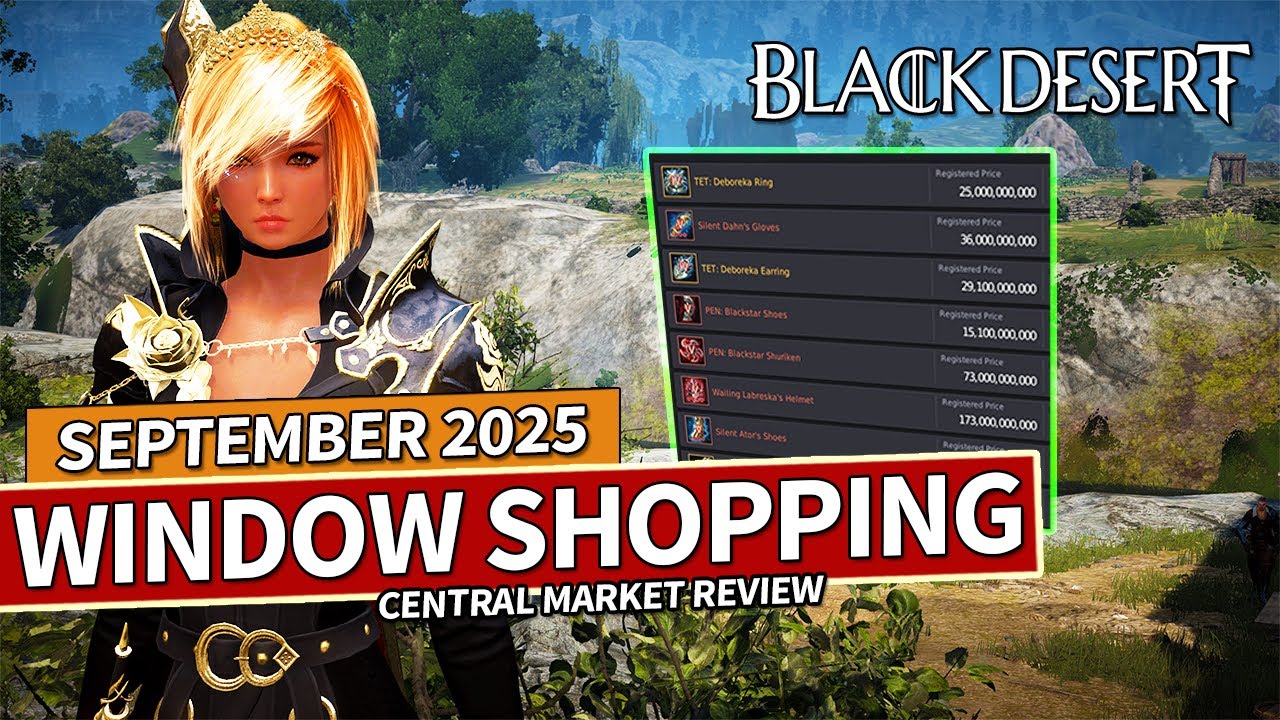 Items Worth Buying & Selling | Window Shopping SEPTEMBER 2025 | Black Desert PC